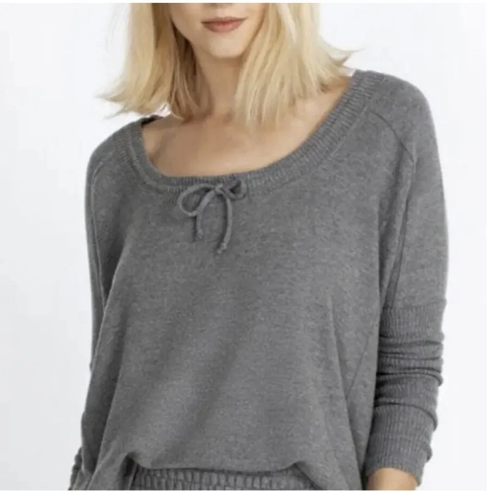 JOHNNY WAS Calme Tunnel Drawstring Crop Sweater